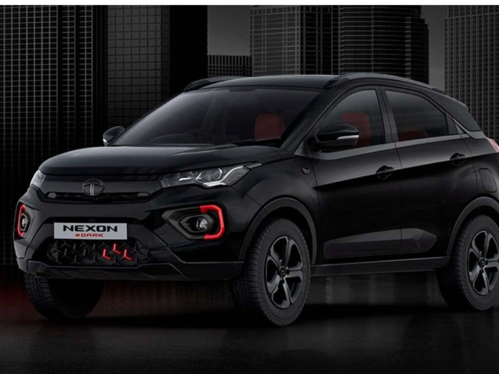 The Nexon EV Dark Edition Red