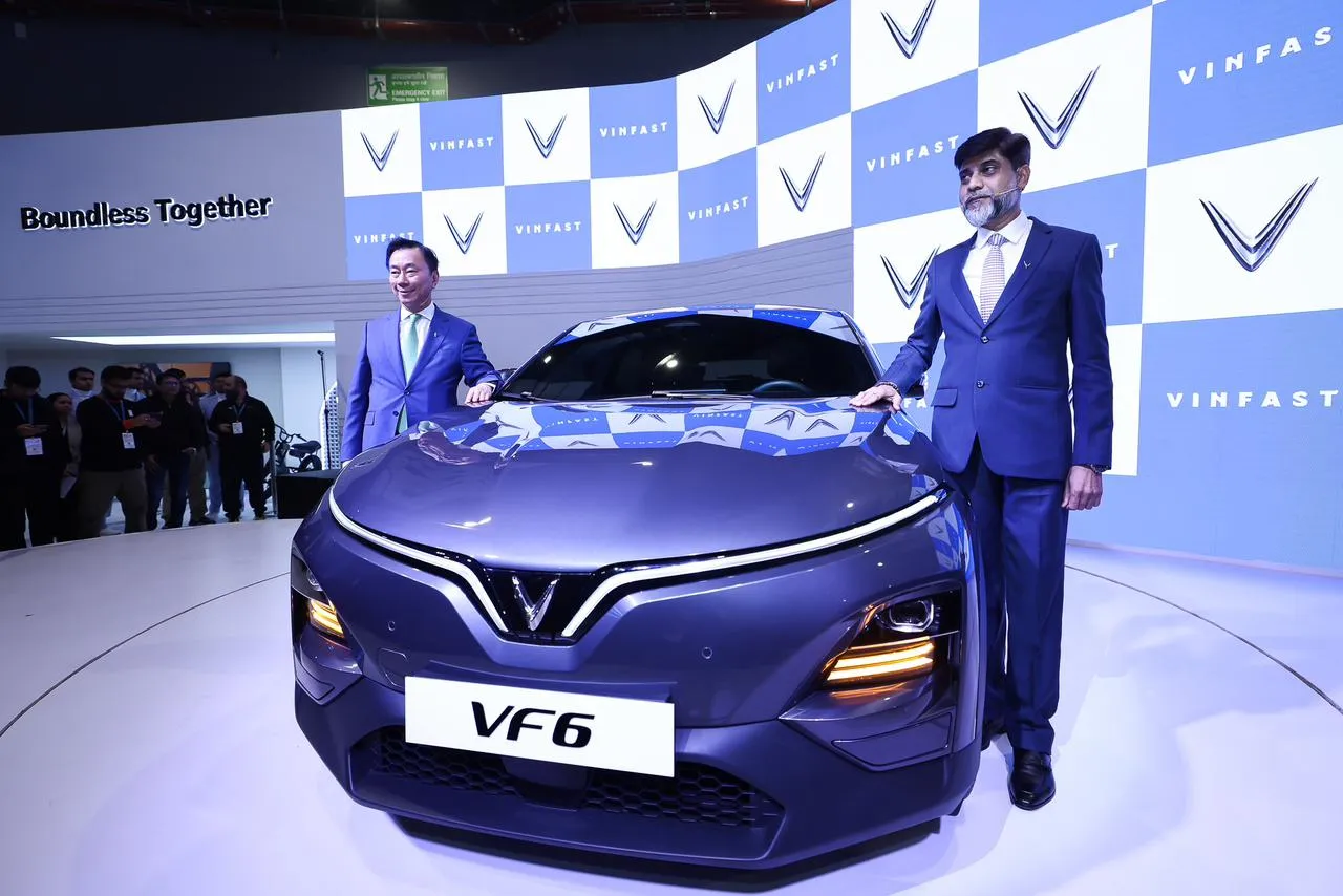 VinFast VF6 and VF7 electric SUVs to be launched in India on September 6, 2025.
