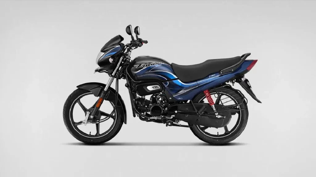Hero MotoCorp price cut on Hero Passion Plus commuter bike in blue color