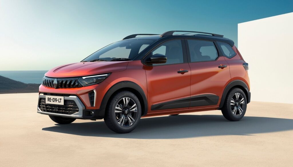 एक ऑरेंज कलर की Renault Triber MPV, जो "Renault Diwali Offer" में मिल रही छूट के साथ ग्राहकों के लिए एक बढ़िया विकल्प है।